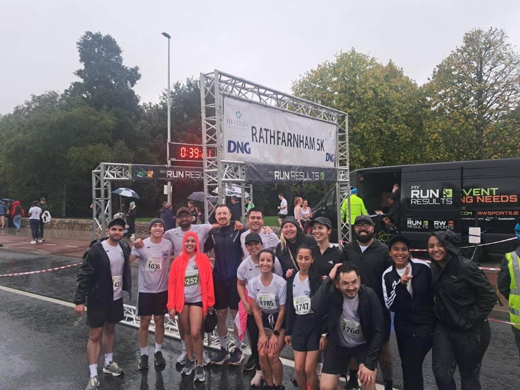 Propylon runners in the 2026 Rathfarnham 5k